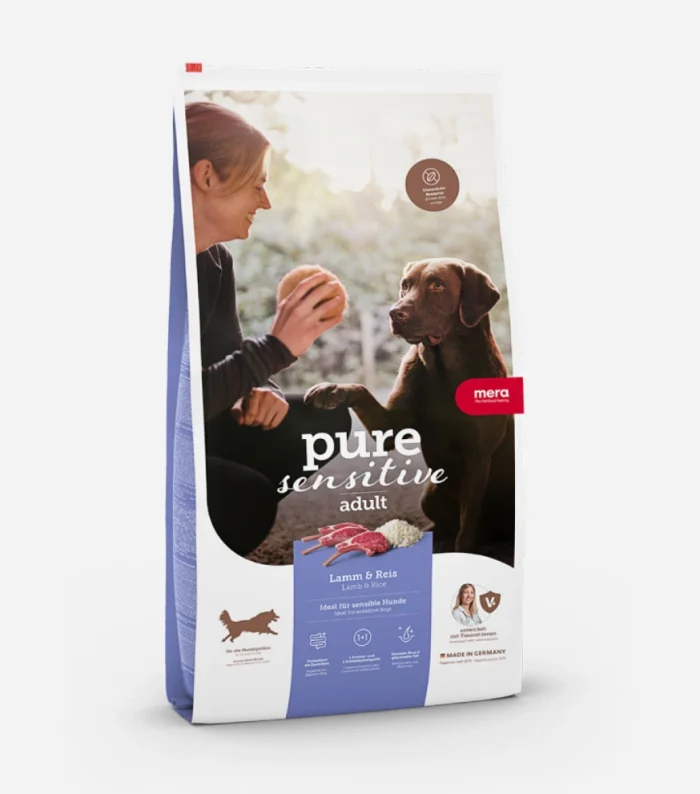 Curated visual reference: Fresh Look at Mera Pure Sensitive Lamb Rice Hypoallergenic Adult Dog Food
